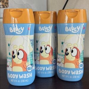3 Pack Bluey Body Wash 8 Fl oz Strawberry Scented